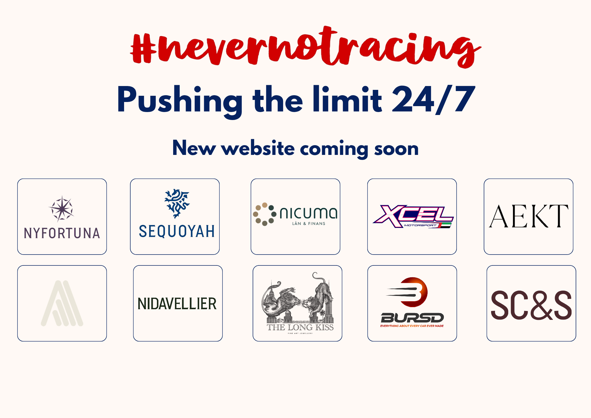 never not racing coming soon
